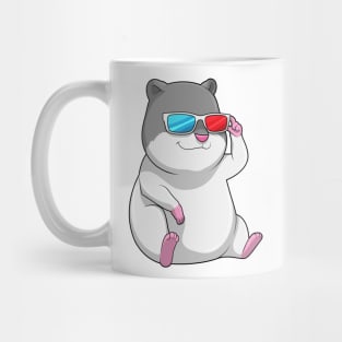 Hamster with Glasses Mug